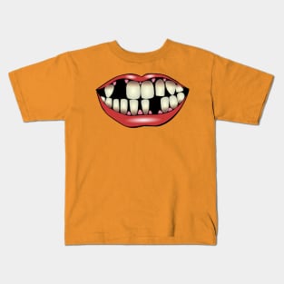 Funny Looking Mouth Kids T-Shirt